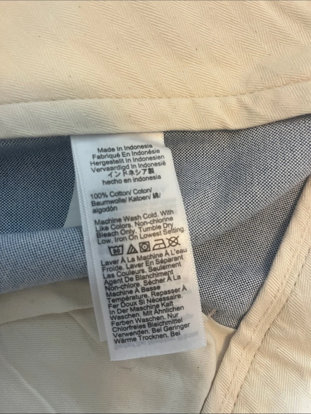 NWOT J Crew Classic-fit oxford creased trouser 35x32